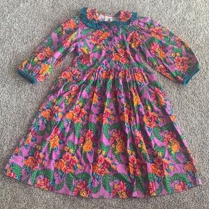 Vintage floral romper dress